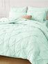 Marquis Luxurious Pinch Pleated All-Season Comforter With  Pillow Shams